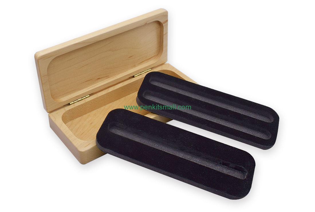 RZ-017-DM017 Wooden pen box(two inserts)