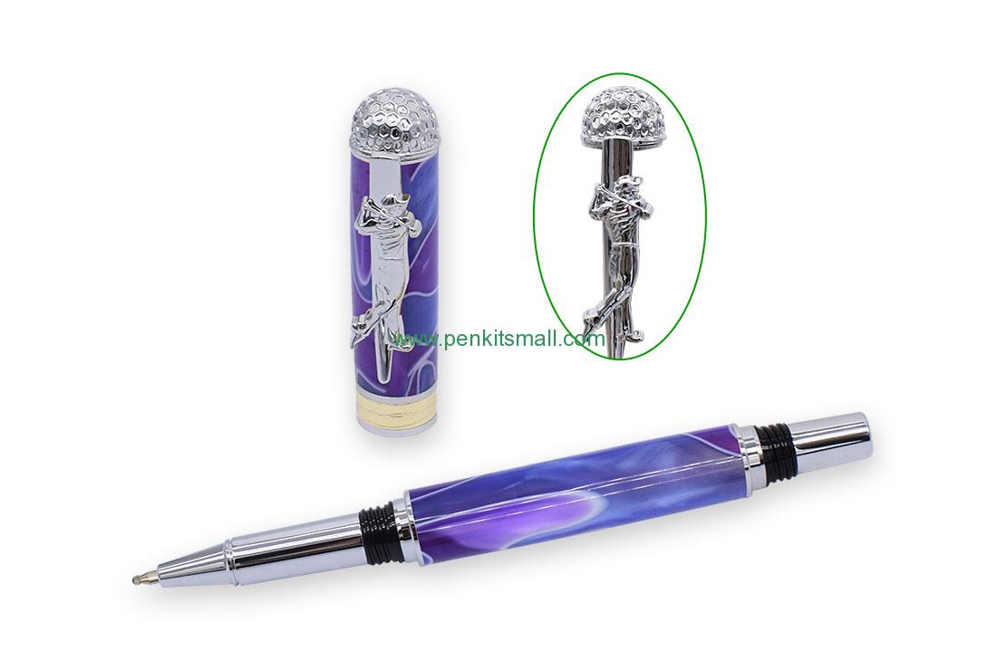 RZ-RP794#-CHRChrome golf sports rollerball pen kits